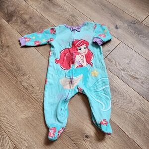 Disney Ariel Aqua and Purple Kids Footie